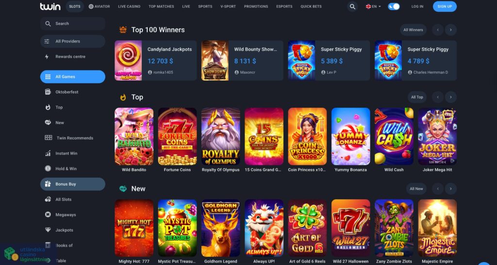 Spelutbud & leverantörer (1)