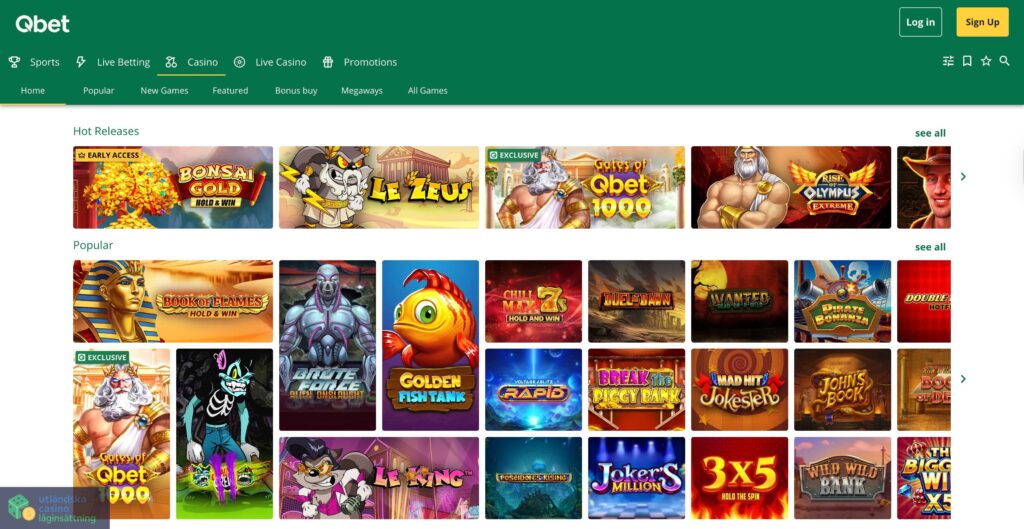 Spelutbud & leverantörer