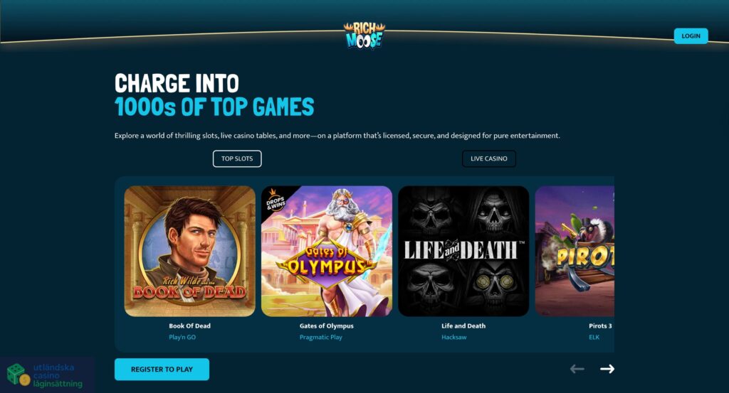 Bonusar och free spins – RichMoose casino i praktiken